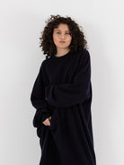 Extreme Cashmere n°289 May Dress in Navy - EXTREME CASHMERE at Worthwhile - shop DRESS
