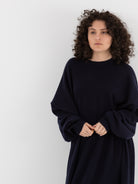 Extreme Cashmere n°289 May Dress in Navy - EXTREME CASHMERE at Worthwhile - shop DRESS