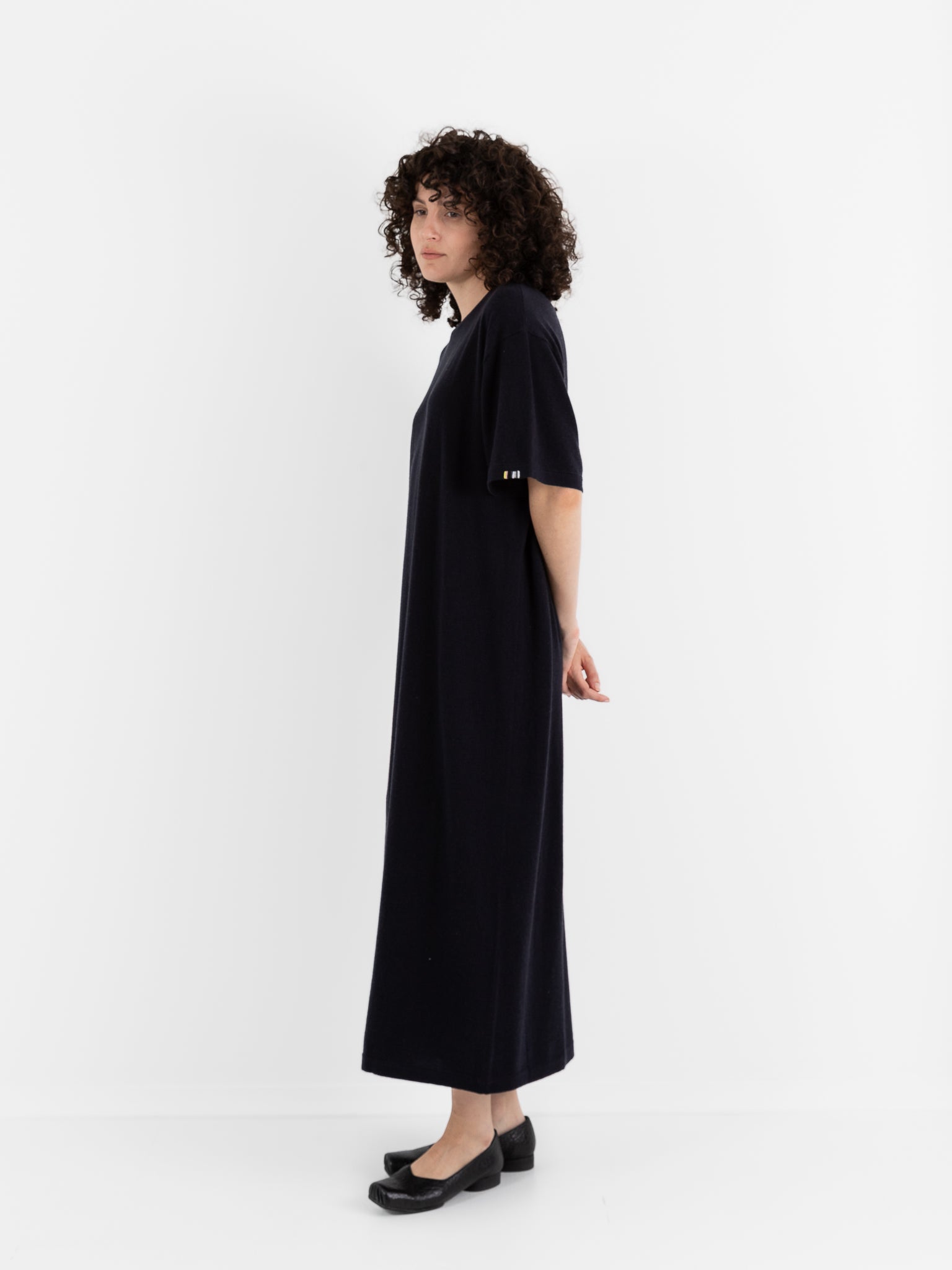 Extreme Cashmere n°321 Kris Dress in Navy - EXTREME CASHMERE at Worthwhile
