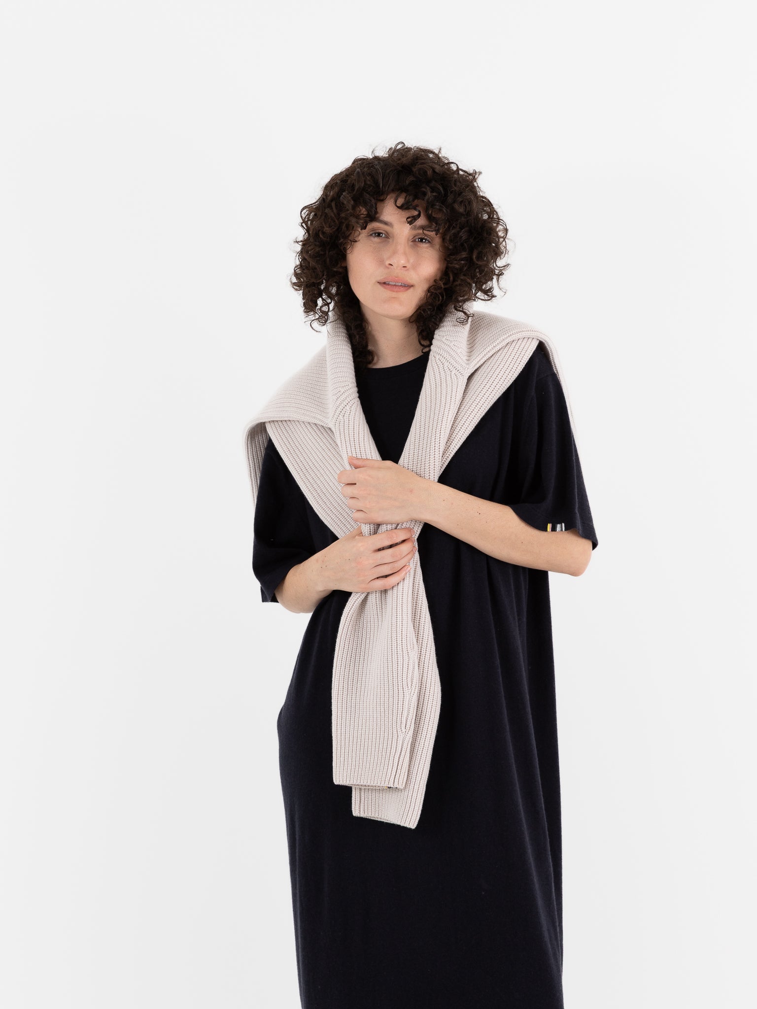 Extreme Cashmere n°321 Kris Dress in Navy - EXTREME CASHMERE at Worthwhile