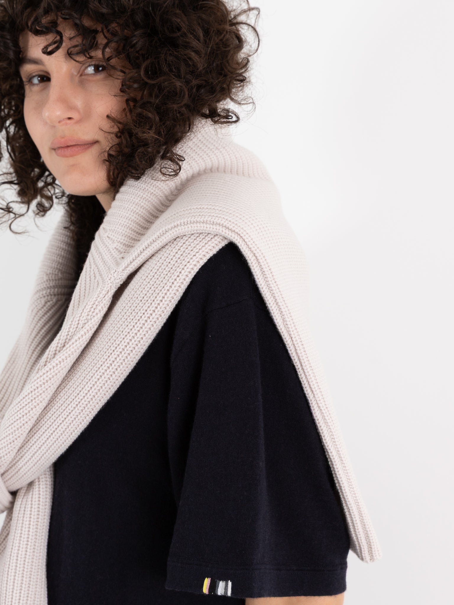 Extreme Cashmere n°321 Kris Dress in Navy - EXTREME CASHMERE at Worthwhile