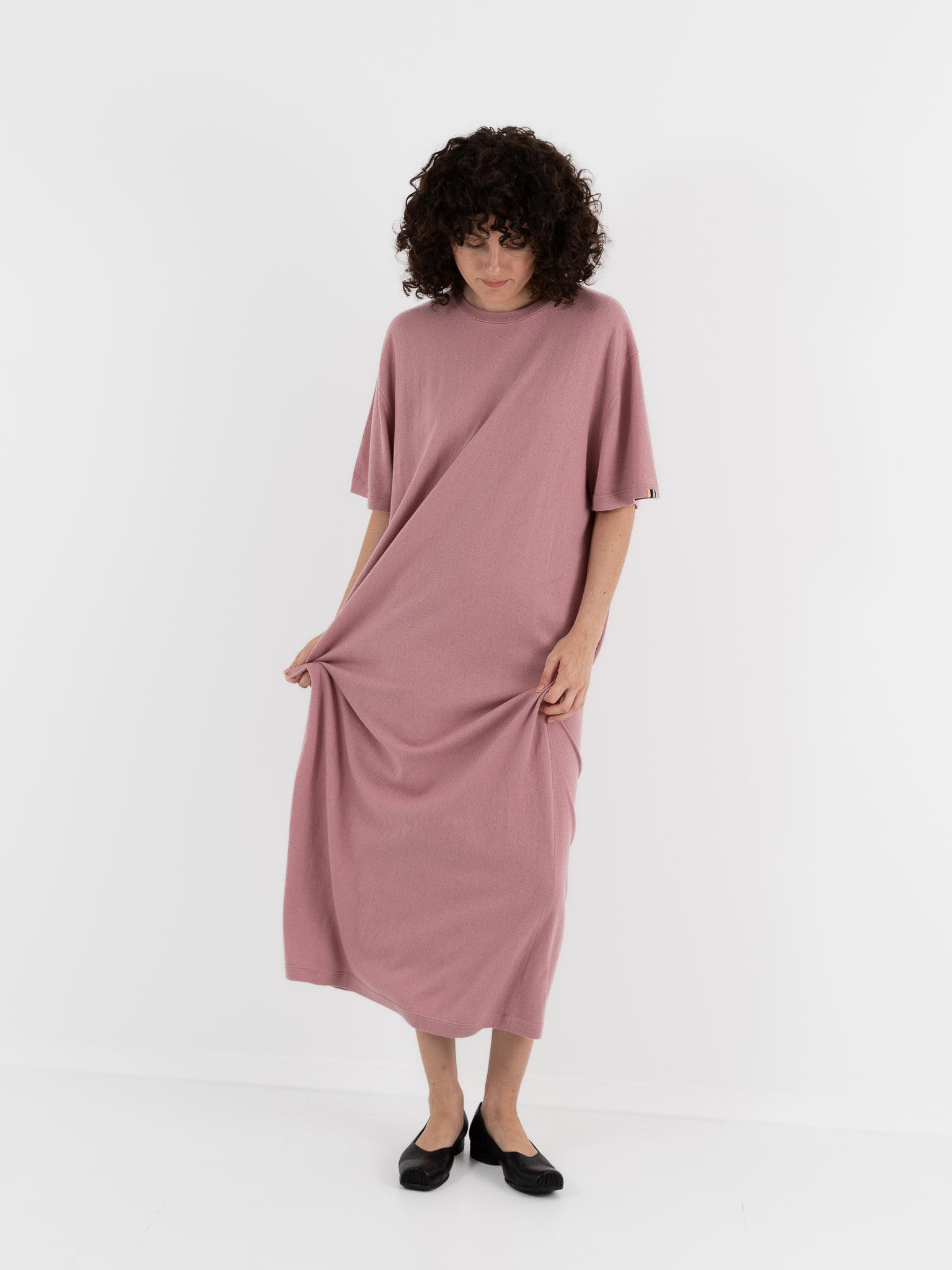 Extreme Cashmere n°321 Kris Dress in Rosa - EXTREME CASHMERE at Worthwhile - shop DRESS