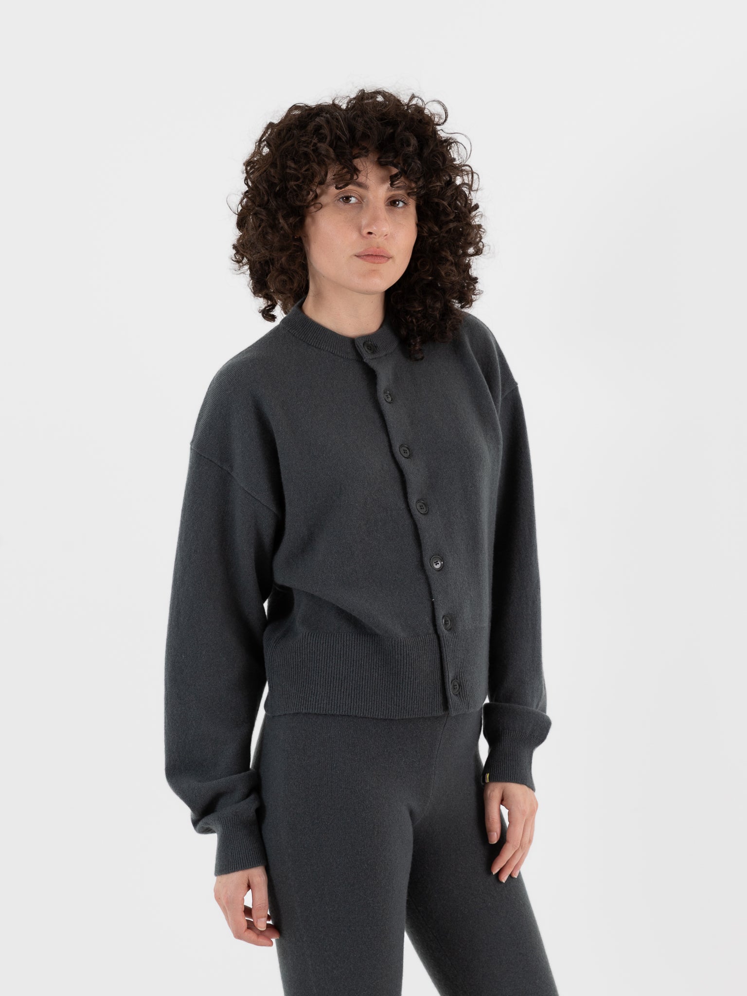 Extreme Cashmere n°170 Chou Cardigan in Lake - EXTREME CASHMERE at Worthwhile - shop SWEATER