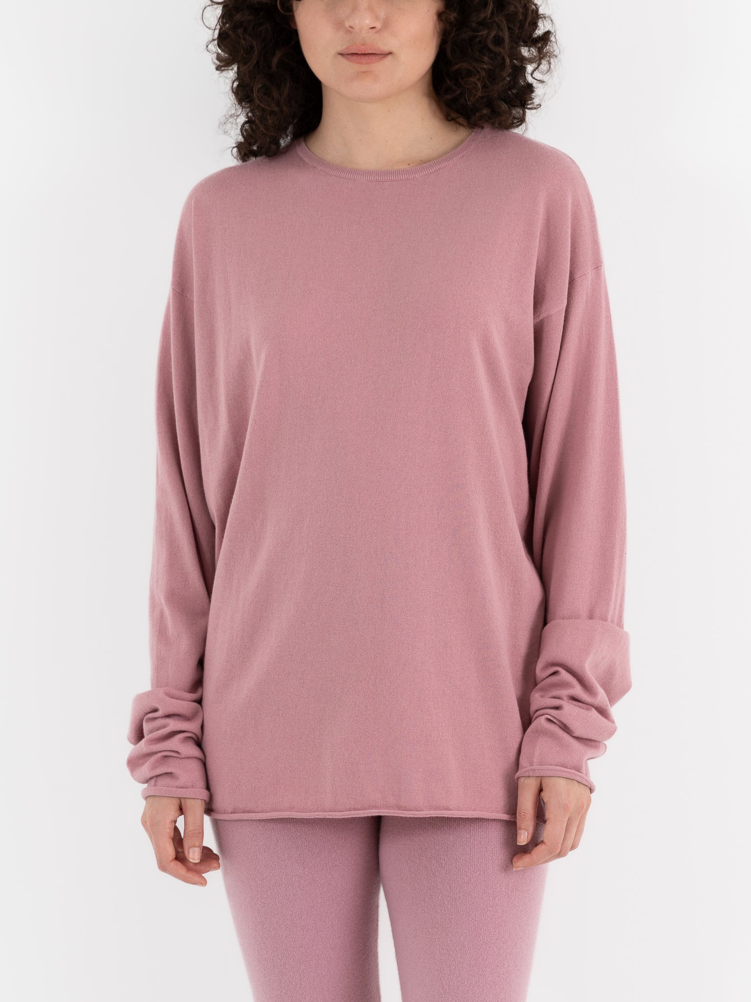 Extreme Cashmere n°347 Aries Sweater in Rosa - EXTREME CASHMERE at Worthwhile