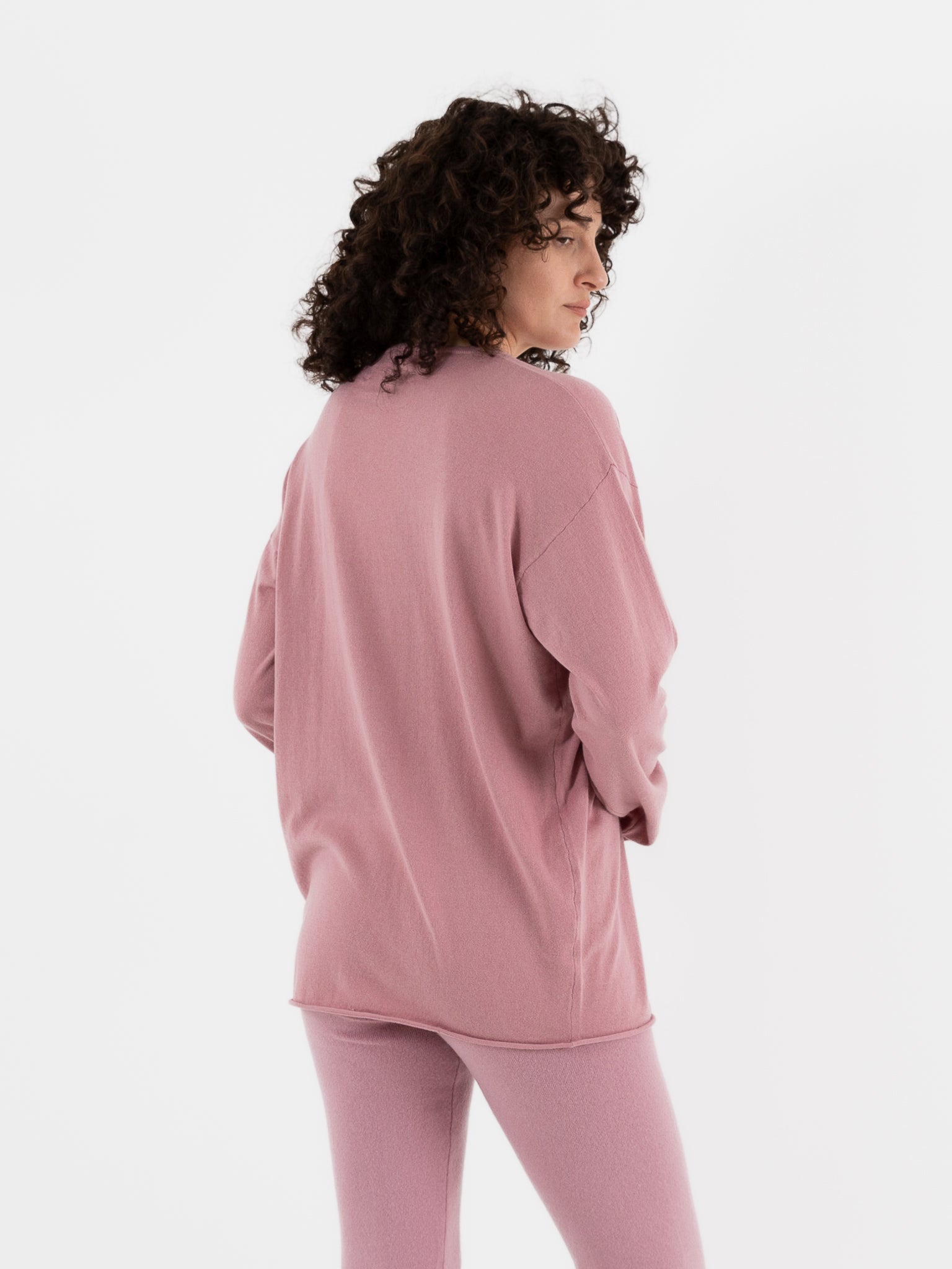 Extreme Cashmere n°347 Aries Sweater in Rosa - EXTREME CASHMERE at Worthwhile