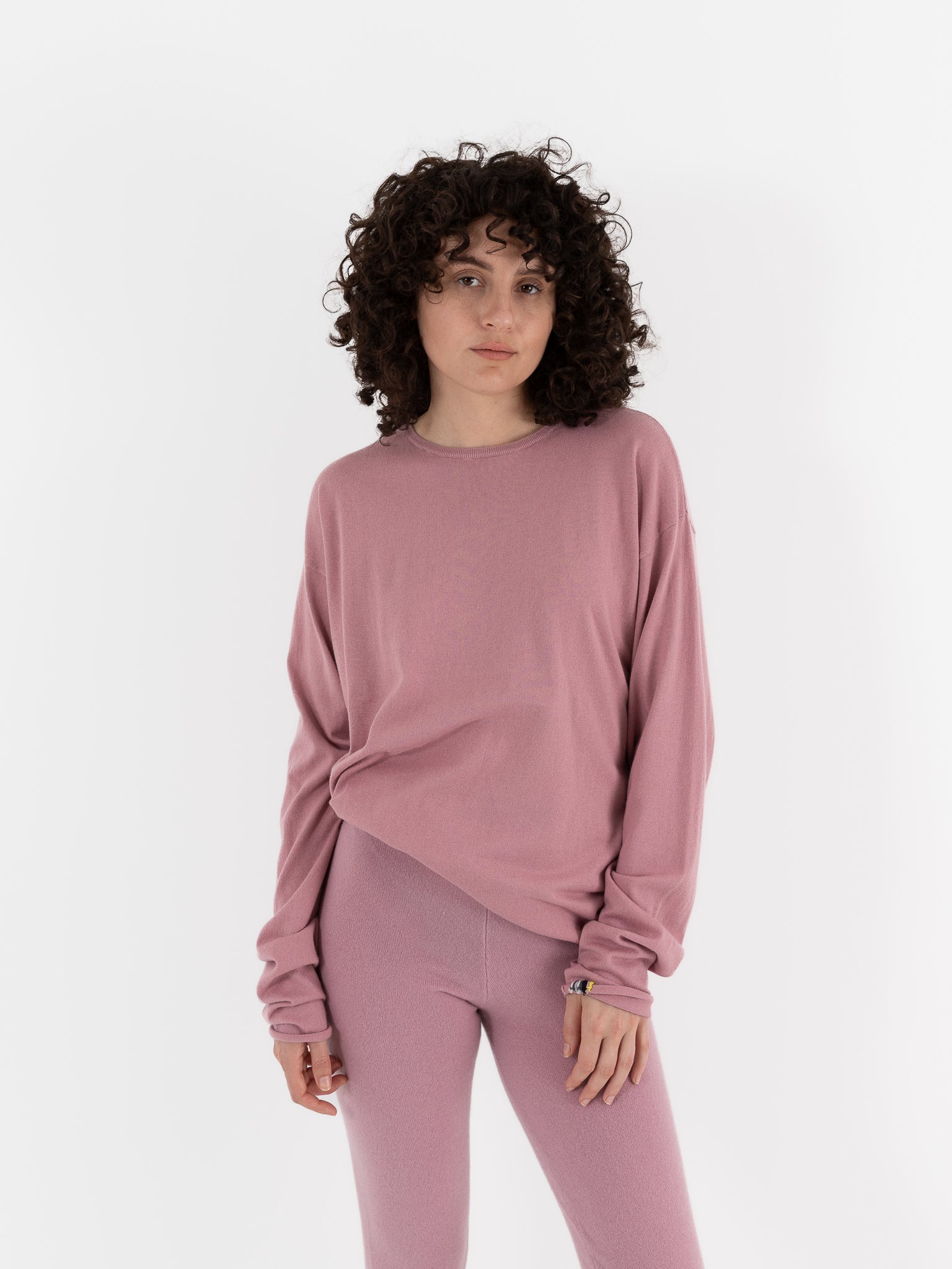 Extreme Cashmere n°347 Aries Sweater in Rosa - EXTREME CASHMERE at Worthwhile - shop SWEATER