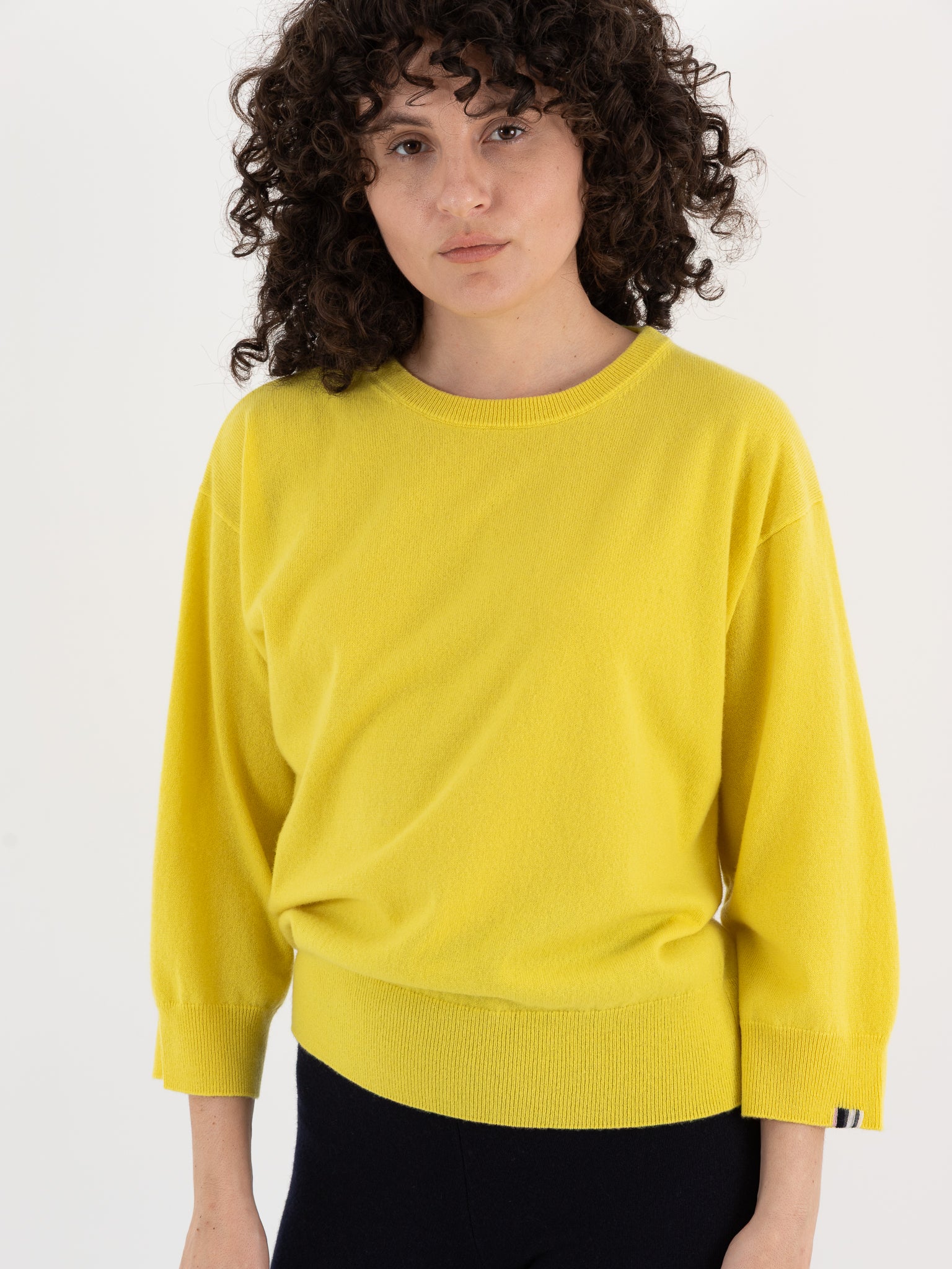 Extreme Cashmere n°398 Jewel Sweater in Sunny - EXTREME CASHMERE at Worthwhile