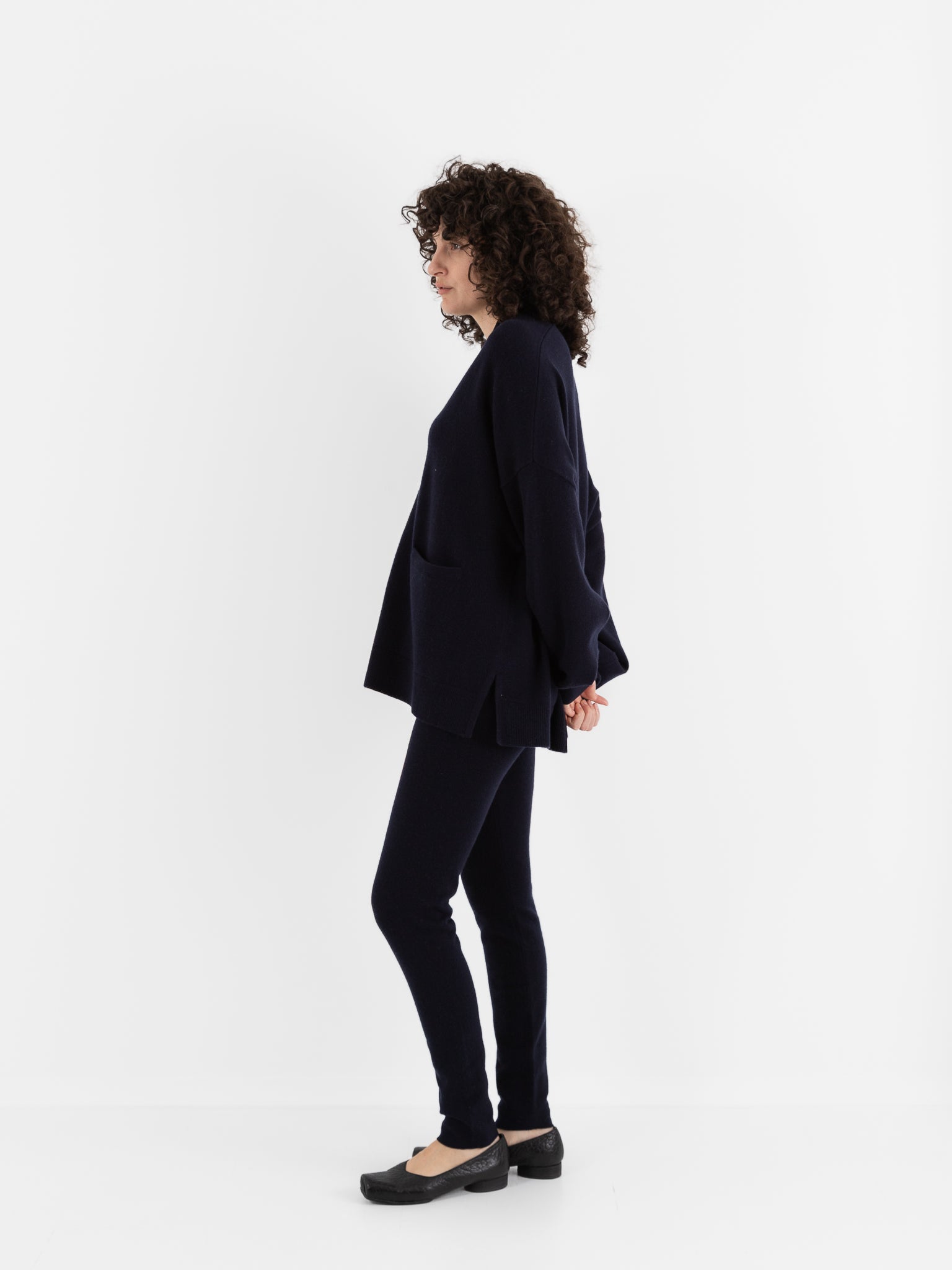 Extreme Cashmere n°24 Tokio Cardigan in Navy - EXTREME CASHMERE at Worthwhile