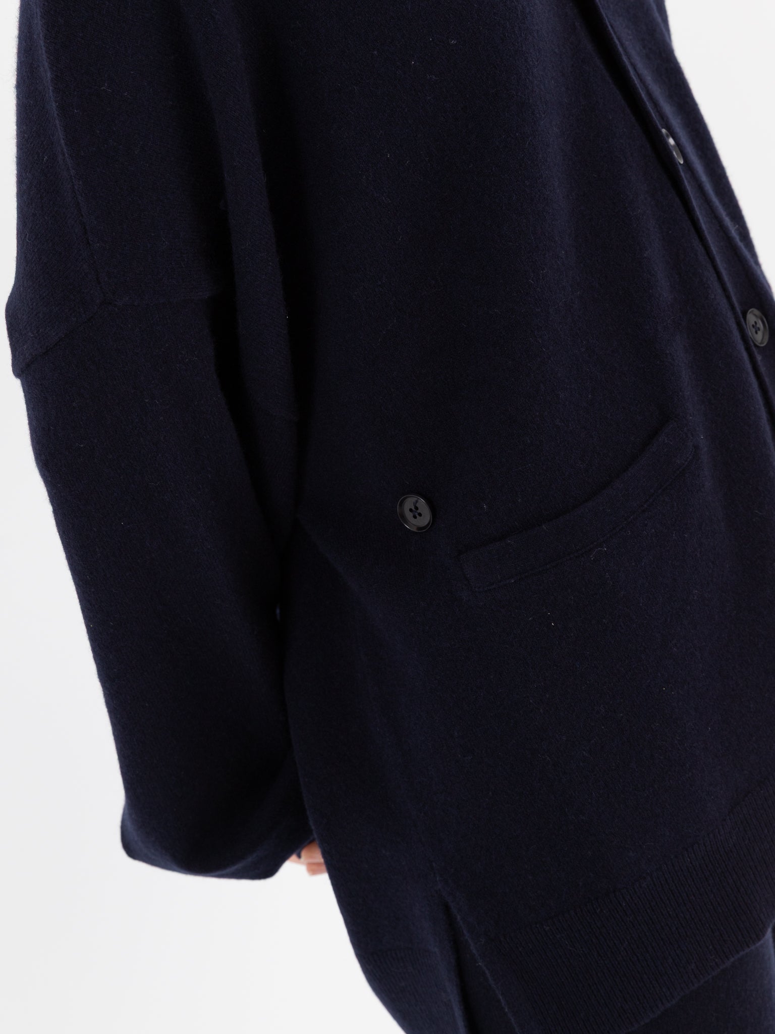Extreme Cashmere n°24 Tokio Cardigan in Navy - EXTREME CASHMERE at Worthwhile