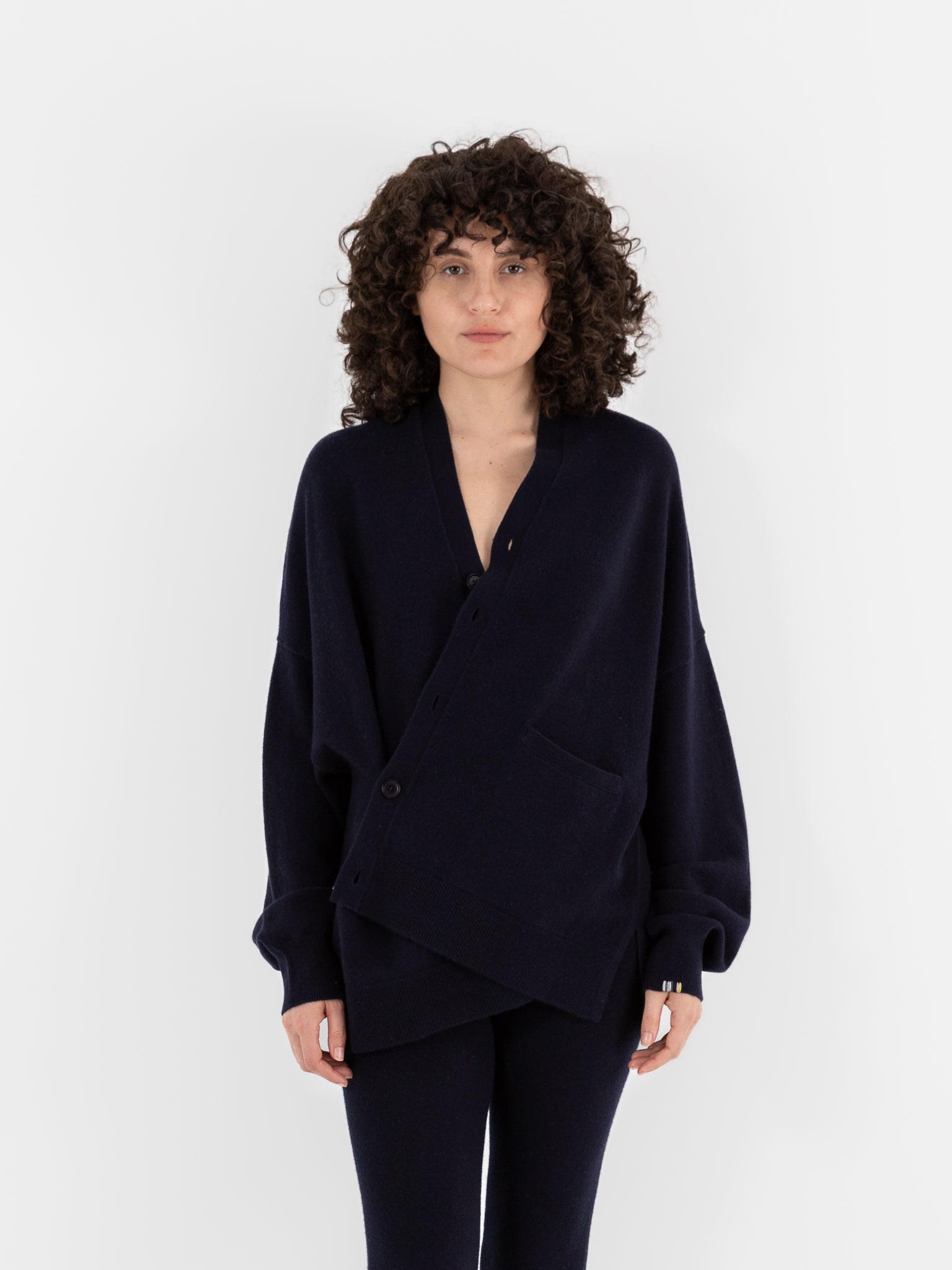 Extreme Cashmere n°24 Tokio Cardigan in Navy - EXTREME CASHMERE at Worthwhile