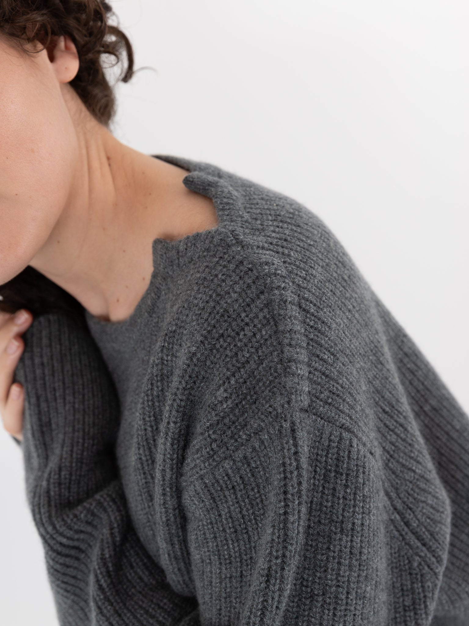 Extreme Cashmere n°356 You Sweater in Felt - EXTREME CASHMERE at Worthwhile