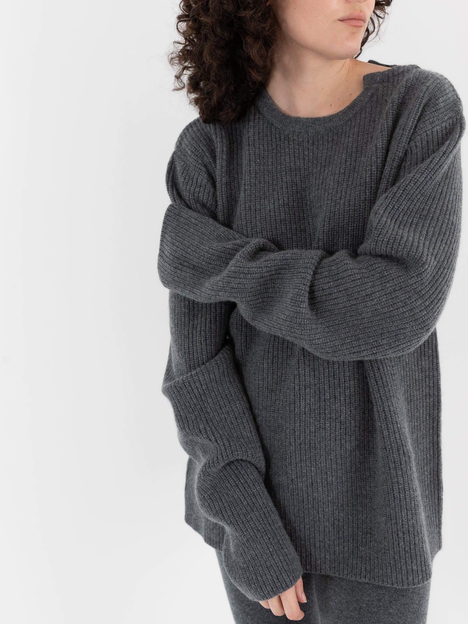 Extreme Cashmere n°356 You Sweater in Felt - EXTREME CASHMERE at Worthwhile
