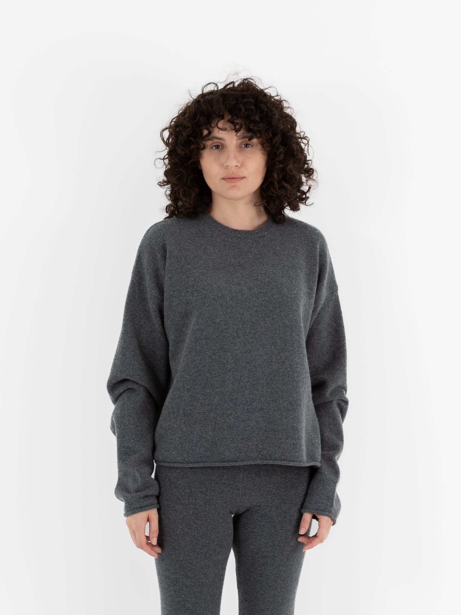 Extreme Cashmere n°426 Comfy Sweater in Felt - EXTREME CASHMERE at Worthwhile