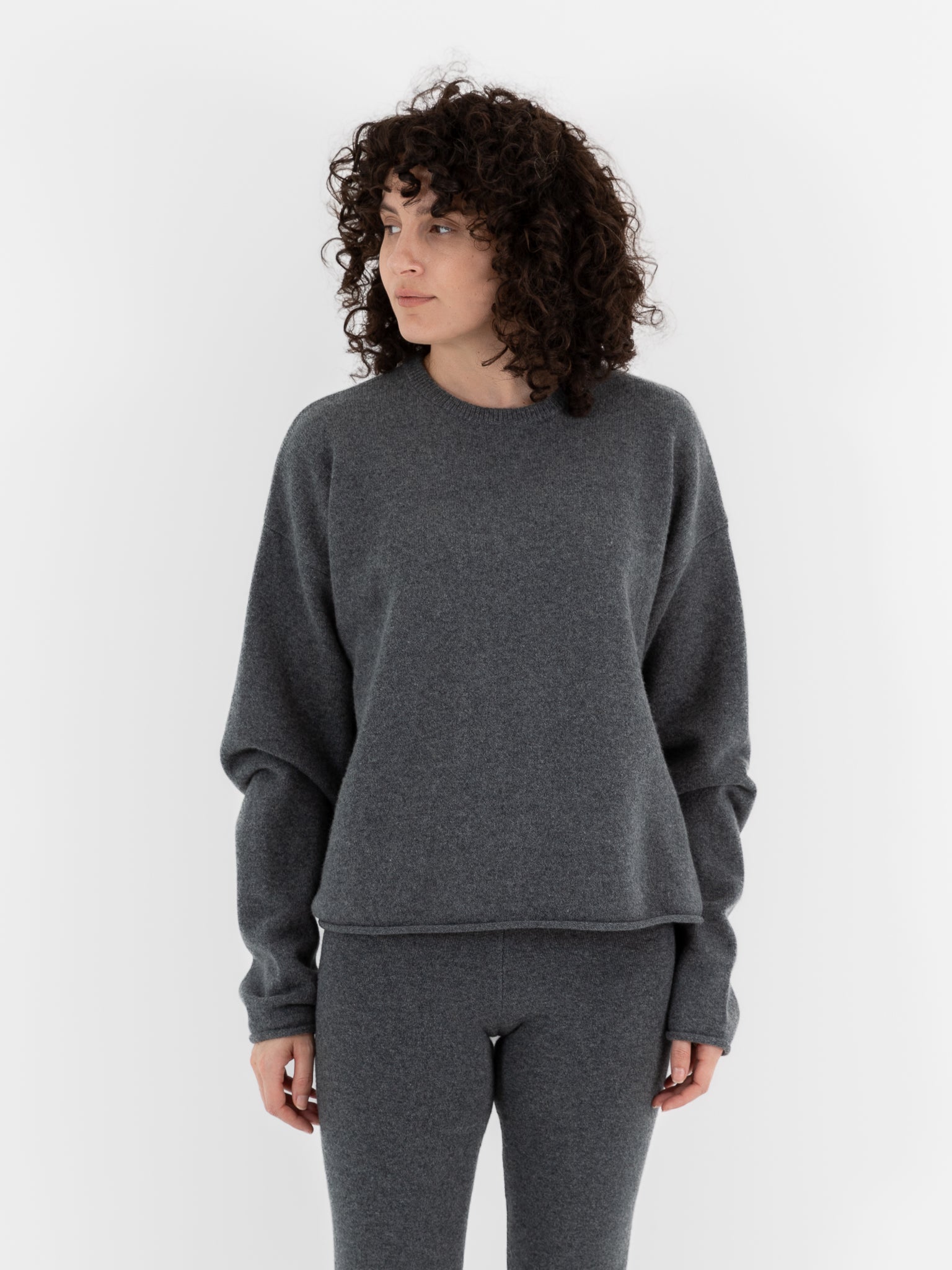 Extreme Cashmere n°426 Comfy Sweater in Felt - EXTREME CASHMERE at Worthwhile
