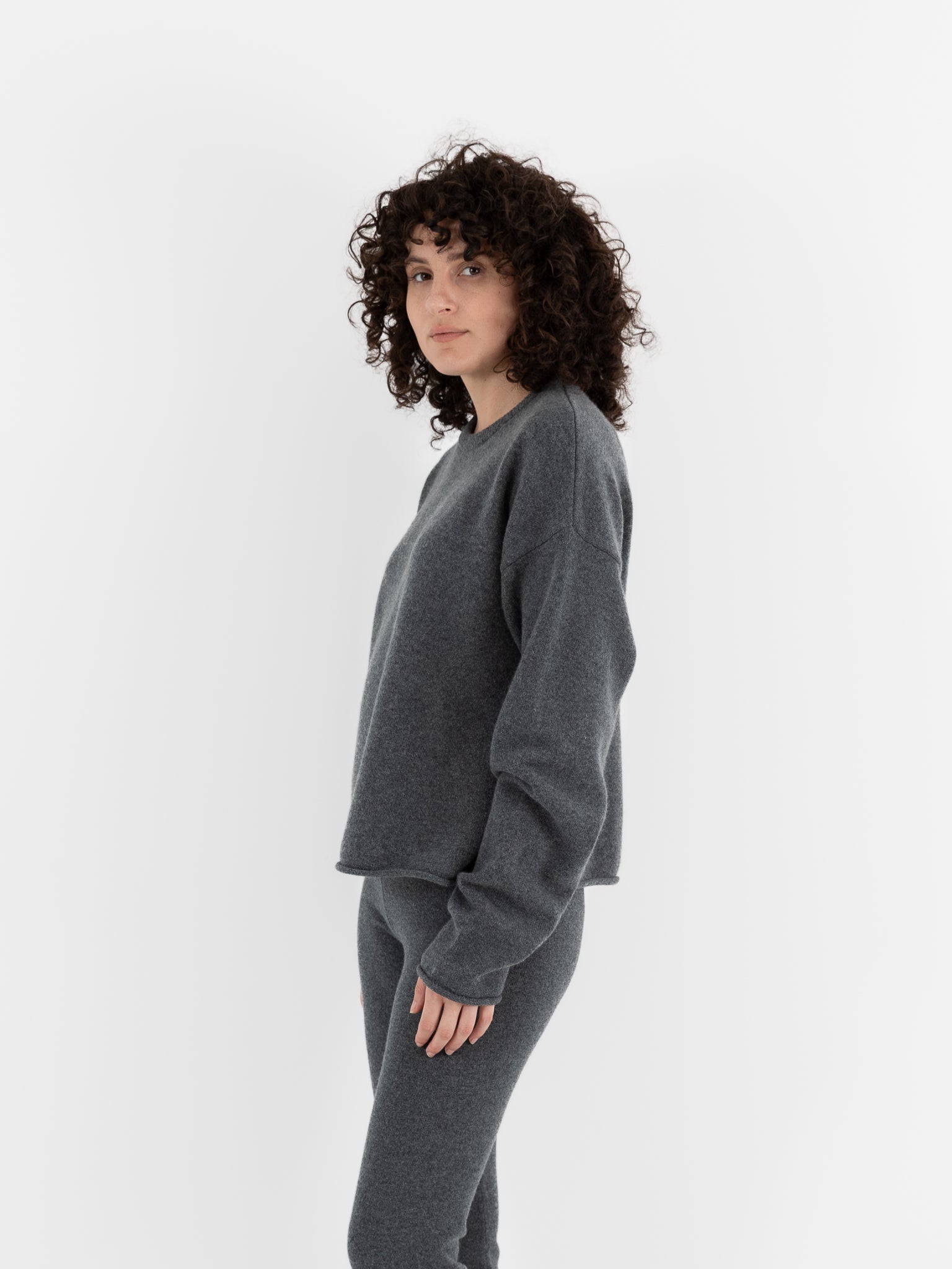 Extreme Cashmere n°426 Comfy Sweater in Felt - EXTREME CASHMERE at Worthwhile