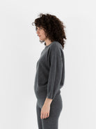 Extreme Cashmere n°398 Jewel Sweater in Felt - EXTREME CASHMERE at Worthwhile