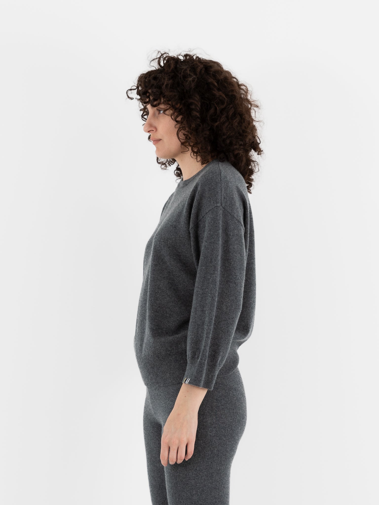 Extreme Cashmere n°398 Jewel Sweater in Felt - EXTREME CASHMERE at Worthwhile