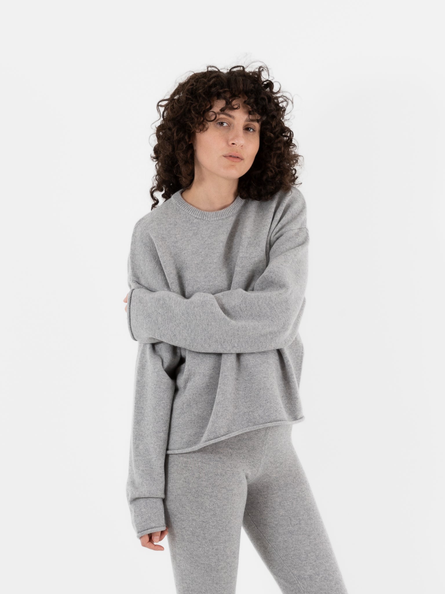 Extreme Cashmere n°426 Comfy Sweater in Grey - EXTREME CASHMERE at Worthwhile - shop SWEATER