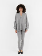 Extreme Cashmere n°24 Tokio Cardigan in Grey - EXTREME CASHMERE at Worthwhile