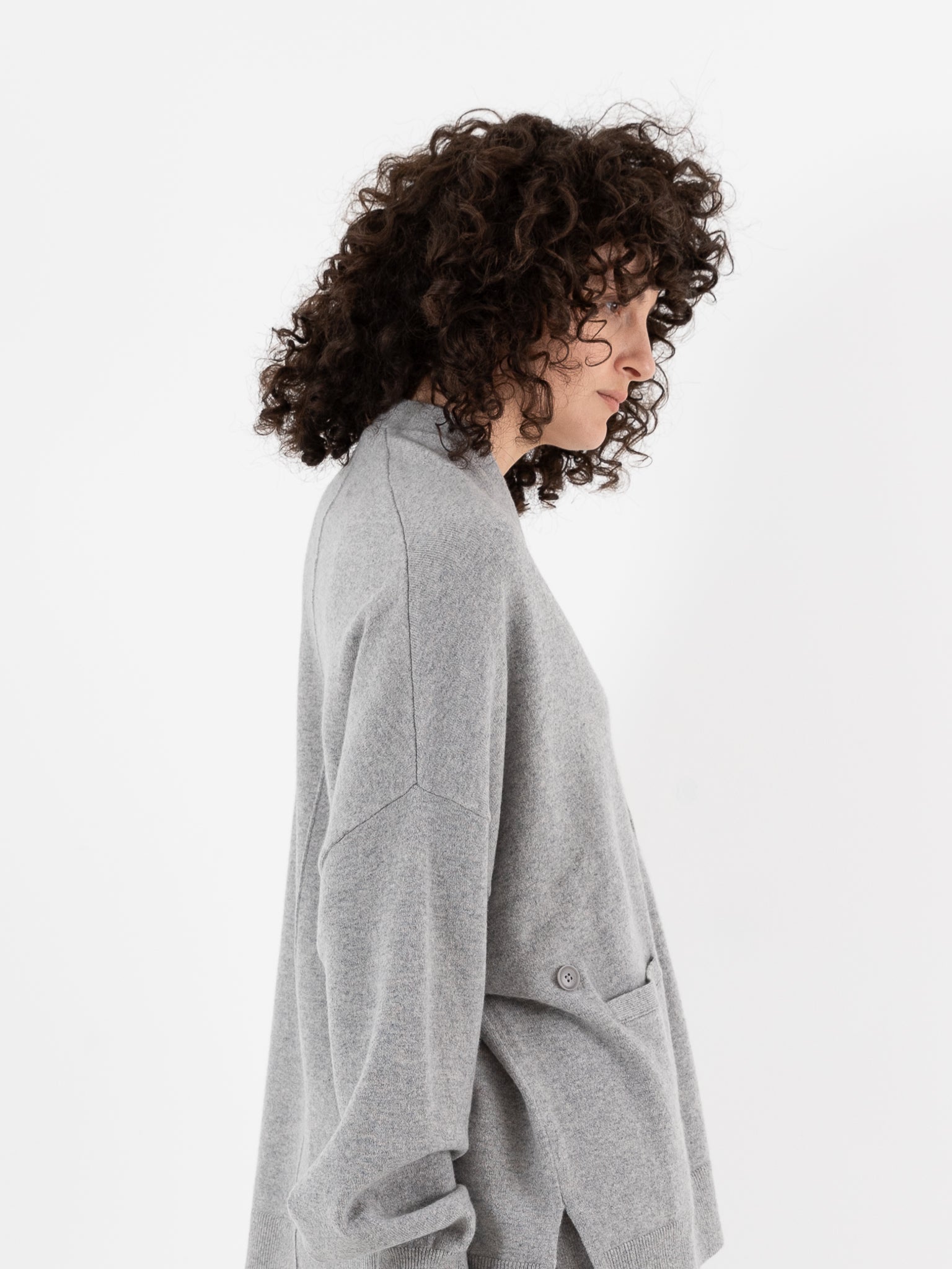 Extreme Cashmere n°24 Tokio Cardigan in Grey - EXTREME CASHMERE at Worthwhile