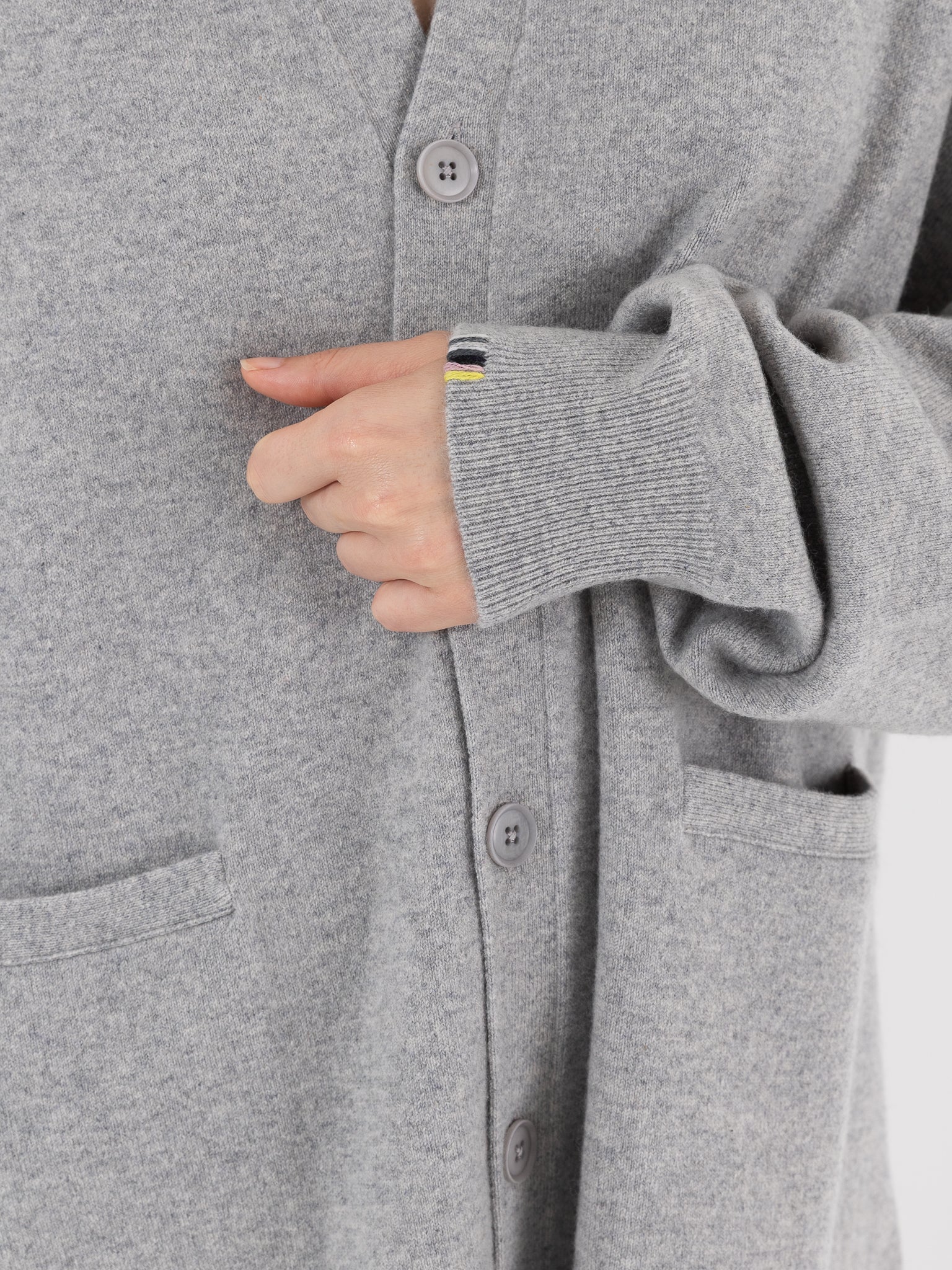 Extreme Cashmere n°24 Tokio Cardigan in Grey - EXTREME CASHMERE at Worthwhile