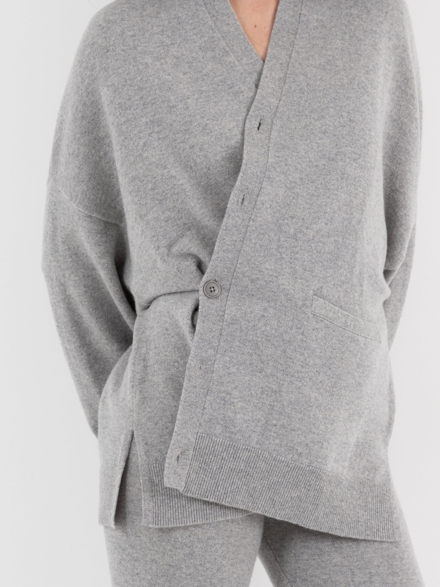 Extreme Cashmere n°24 Tokio Cardigan in Grey - EXTREME CASHMERE at Worthwhile