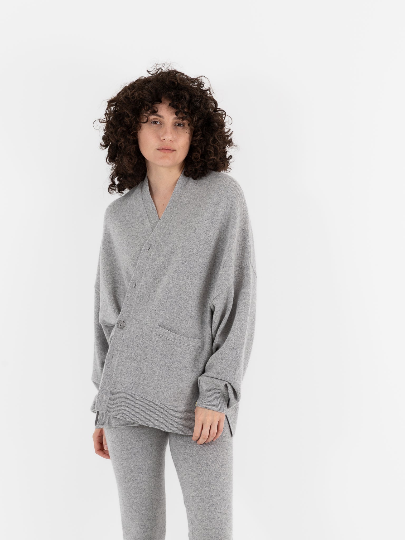 Extreme Cashmere n°24 Tokio Cardigan in Grey - EXTREME CASHMERE at Worthwhile