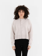 Extreme Cashmere n°170 Chou Cardigan in Chalk - EXTREME CASHMERE at Worthwhile