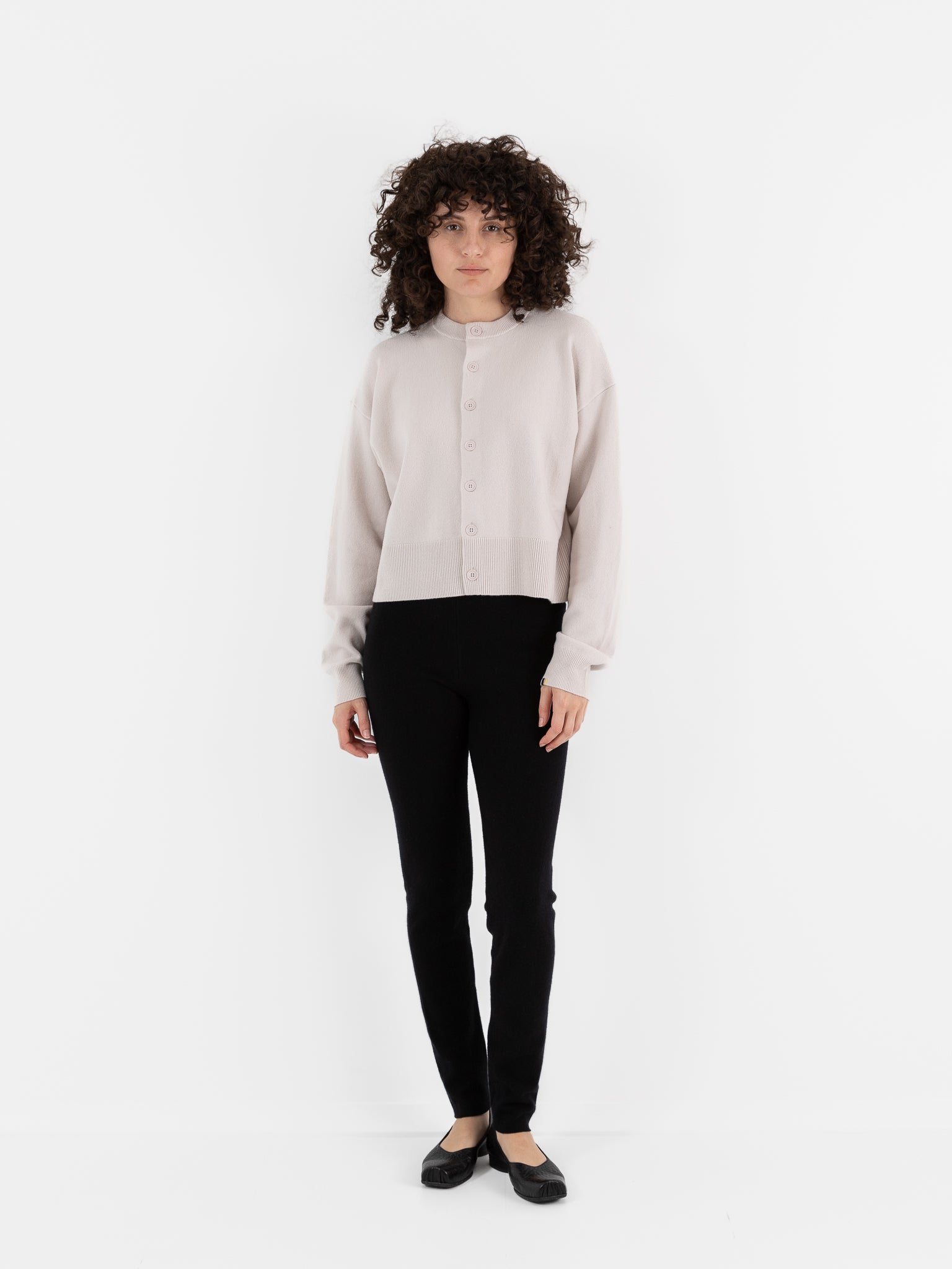 Extreme Cashmere n°170 Chou Cardigan in Chalk - EXTREME CASHMERE at Worthwhile