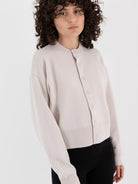 Extreme Cashmere n°170 Chou Cardigan in Chalk - EXTREME CASHMERE at Worthwhile