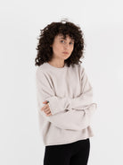 Extreme Cashmere n°426 Comfy Sweater in Chalk - EXTREME CASHMERE at Worthwhile