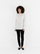 Extreme Cashmere n°347 Aries Sweater in Snow - EXTREME CASHMERE at Worthwhile