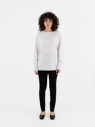 Extreme Cashmere n°347 Aries Sweater in Snow - EXTREME CASHMERE at Worthwhile