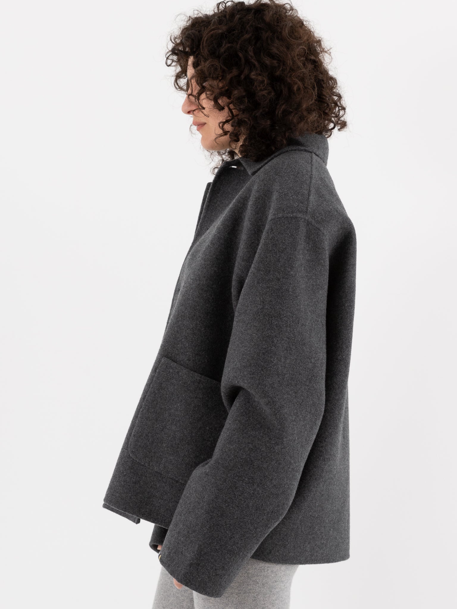 Extreme Cashmere n°427 Maker Jacket in Felt - EXTREME CASHMERE at Worthwhile