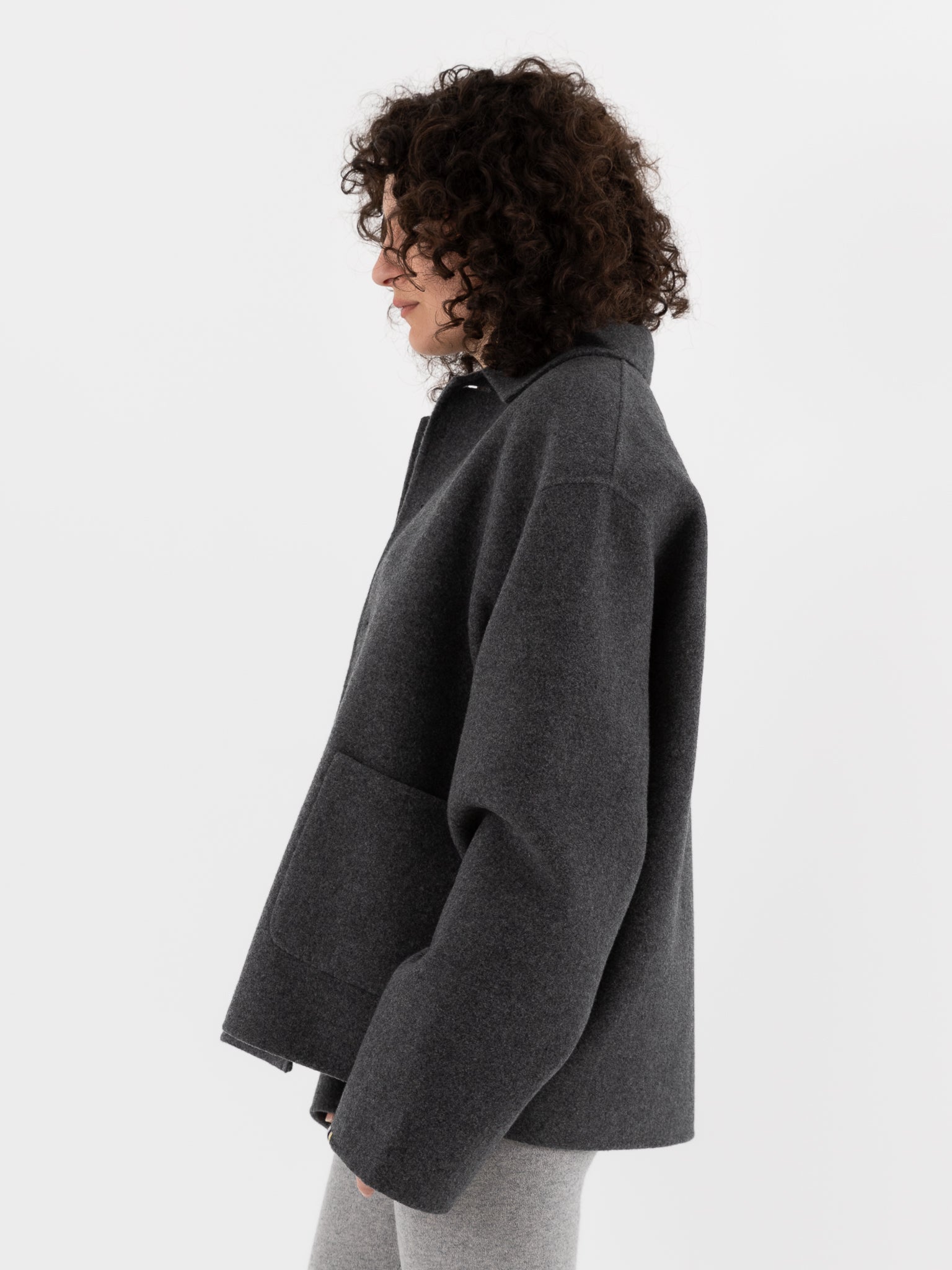 Extreme Cashmere n°427 Maker Jacket in Felt - EXTREME CASHMERE at Worthwhile - shop JACKET