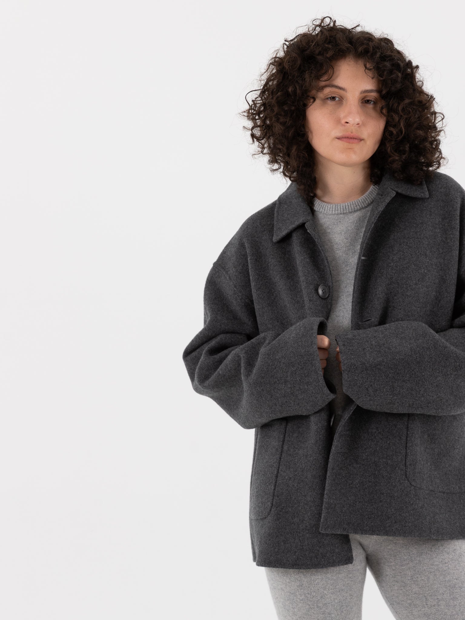 Extreme Cashmere n°427 Maker Jacket in Felt - EXTREME CASHMERE at Worthwhile