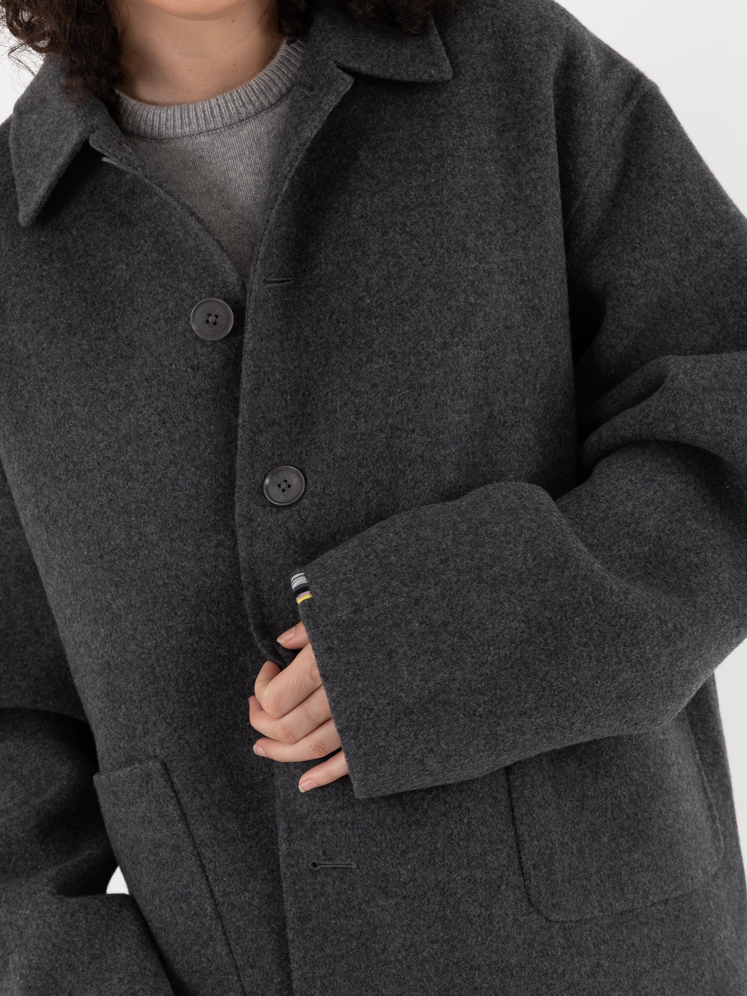 Extreme Cashmere n°427 Maker Jacket in Felt - EXTREME CASHMERE at Worthwhile