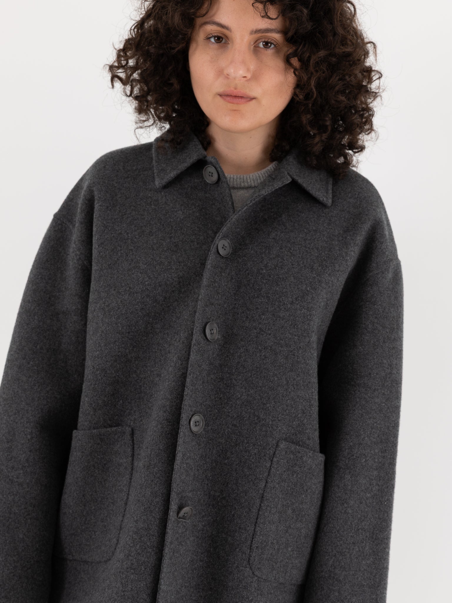 Extreme Cashmere n°427 Maker Jacket in Felt - EXTREME CASHMERE at Worthwhile