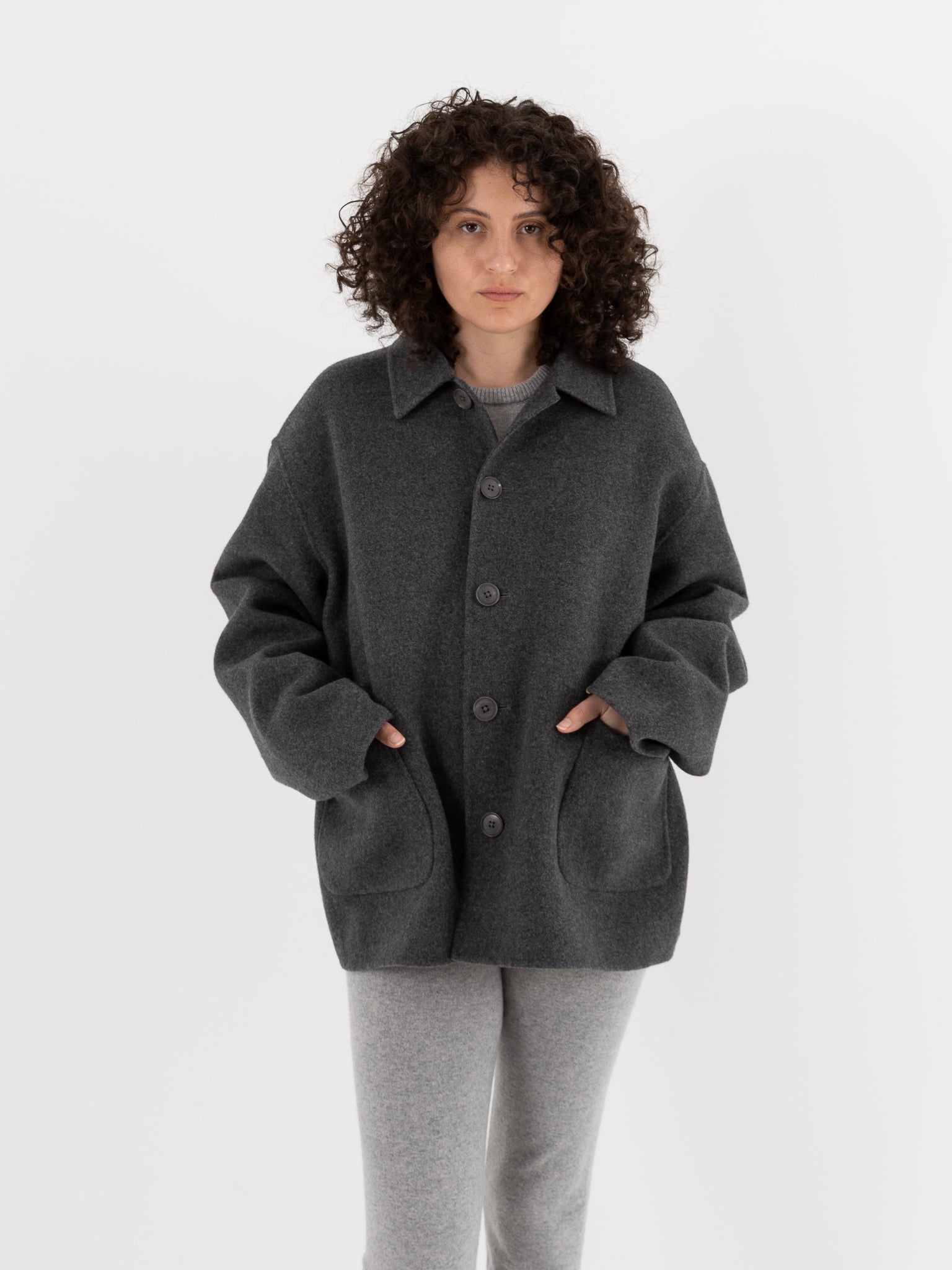 Extreme Cashmere n°427 Maker Jacket in Felt - EXTREME CASHMERE at Worthwhile