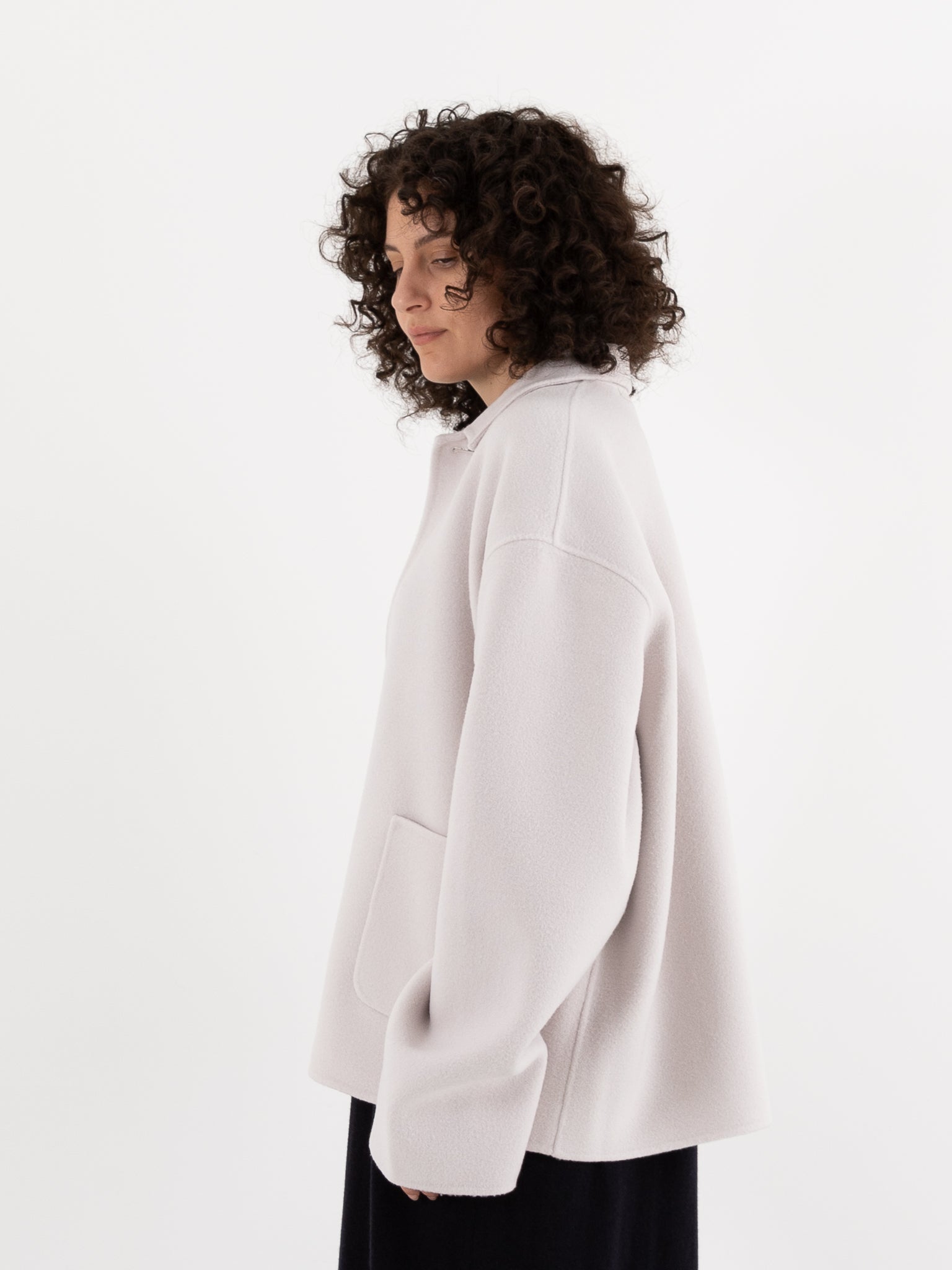 Extreme Cashmere n°427 Maker Jacket in Chalk - EXTREME CASHMERE at Worthwhile