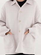 Extreme Cashmere n°427 Maker Jacket in Chalk - EXTREME CASHMERE at Worthwhile