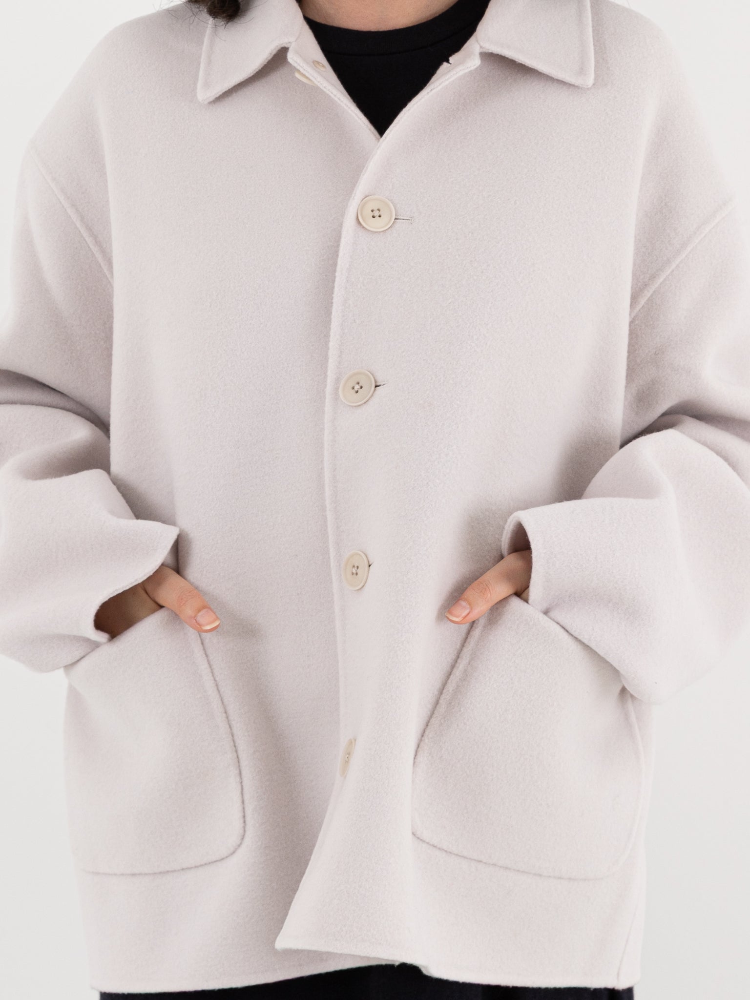 Extreme Cashmere n°427 Maker Jacket in Chalk - EXTREME CASHMERE at Worthwhile