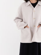 Extreme Cashmere n°427 Maker Jacket in Chalk - EXTREME CASHMERE at Worthwhile