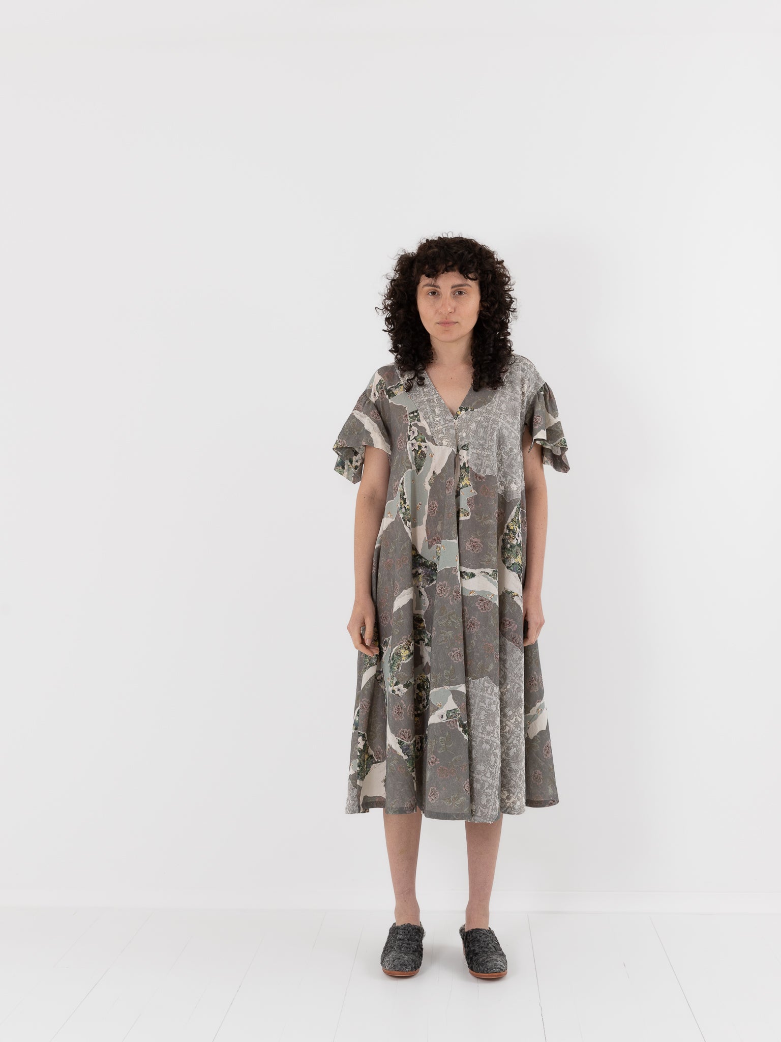 GASA Resonance V - Neck Dress in Multicolor - GASA at Worthwhile - shop DRESS