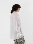 GASA Embroidered Yoke Blouse in Antique White - GASA at Worthwhile - shop TOP