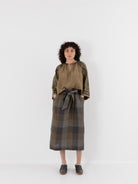 GASA Tube Skirt in Gradation Check - GASA at Worthwhile - shop SKIRT