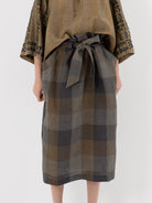 GASA Tube Skirt in Gradation Check - GASA at Worthwhile - shop SKIRT