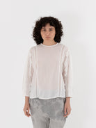 GASA Box Sleeves Blouse in Off White - GASA at Worthwhile - shop TOP