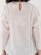 GASA Box Sleeves Blouse in Off White - GASA at Worthwhile - shop TOP