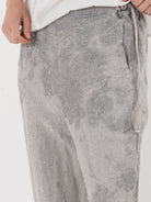 GASA Plant Printed Slim Pants in White Powder & Ink - GASA at Worthwhile - shop PANT